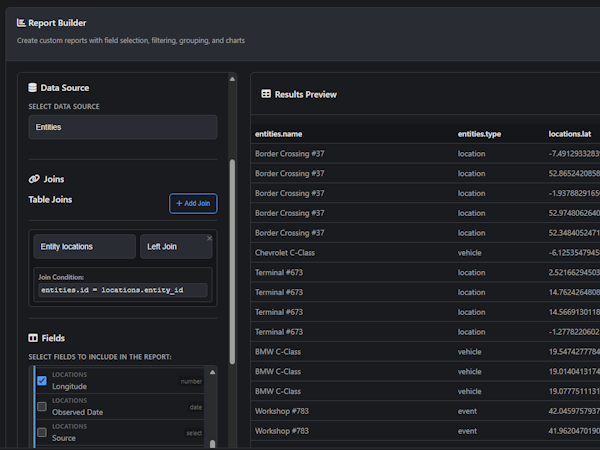 Report Builder Interface
