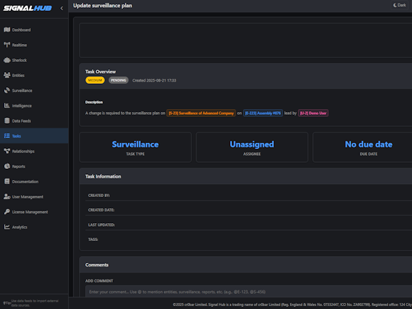 Task Management Interface